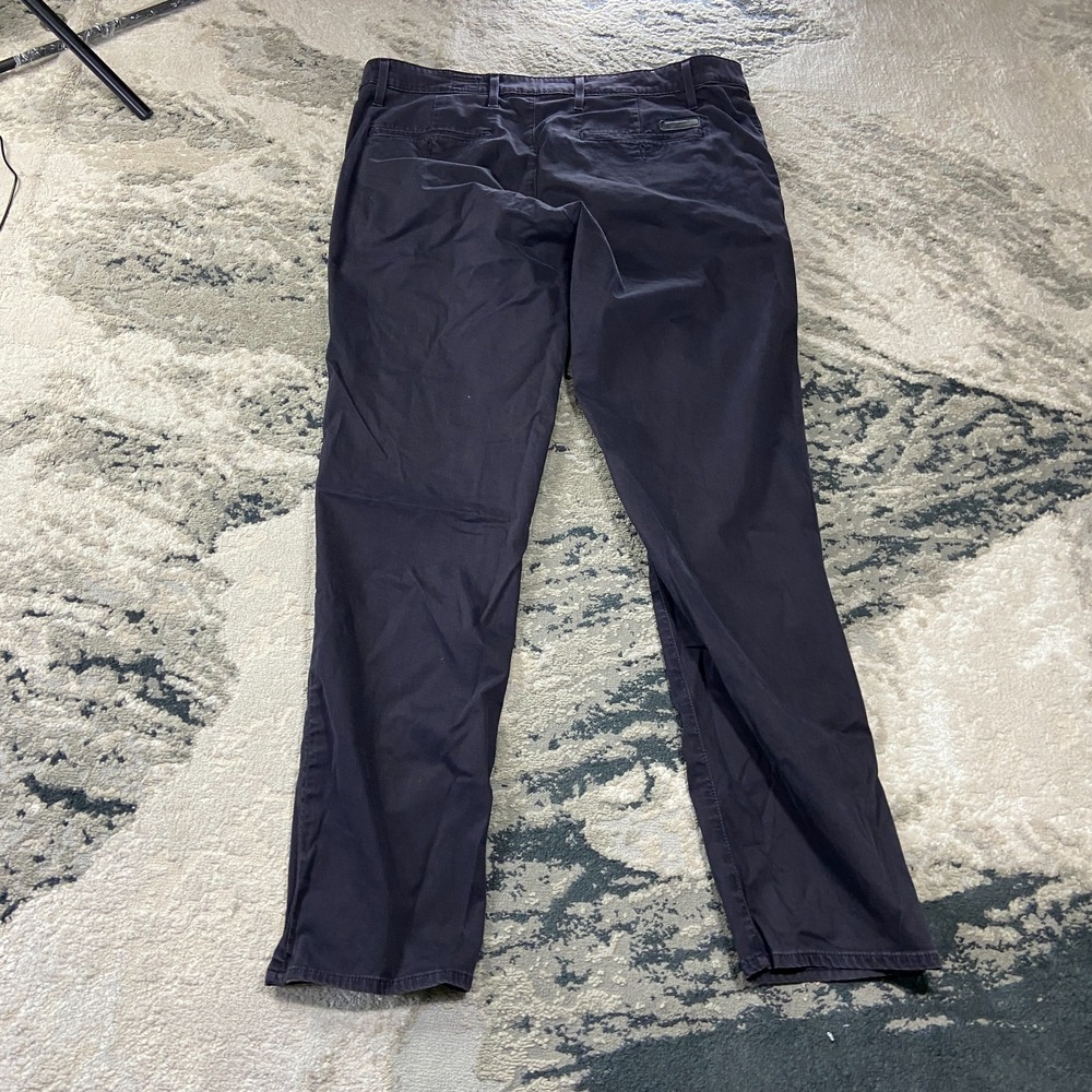 AG Adriano Goldschmied Jamison Chino Pants Mens 38R Navy Blue Stretch Skinny Leg - Picture 2 of 9